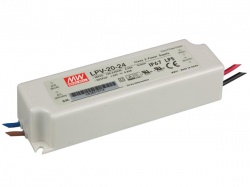 schakelende voeding - 1 uitgang - 20 w - 24 v - lpv-20-24