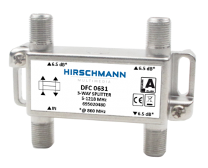 3 Weg antenne splitter F connector, 4G proof - dfc 0631