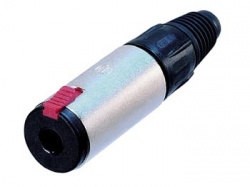 neutrik - jack plug connector, 3-polig vrouwelijk, verzilverd, vernikkeld - nj3fc6