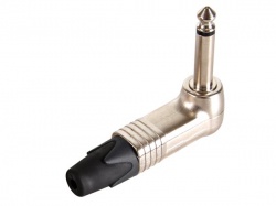 neutrik - jack plug connector, 2-polig mannelijk, 6.3mm, 90°, vernikkeld - np2rcs