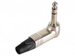 neutrik - jack plug connector, 3-polig mannelijk, 6.3mm, 90°, vernikkeld - np3rcs