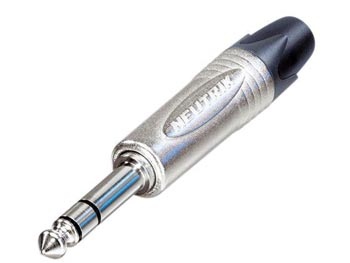 neutrik - jack plug connector, 3-polig mannelijk, 6.3mm, vernikkeld - np3x