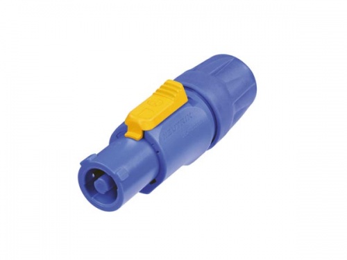 neutrik - powercon, 3-polig kabeldeel, blauw, bekrachtigd / voor voedingsingang - nac3fca
