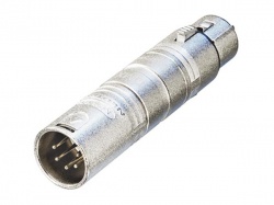 3-pin xlr vrouwelijk naar 5-pin xlr mannelijk - na3f5m