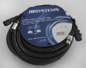 Stroom/Signaalkabel IEC/XLR - 10 meter - combi cable iec/xlr-(10m)