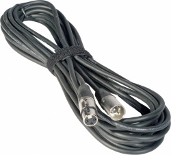 Prefab microfoon- signaalkabel 0.5 meter - xlr m – xlr f 0.5