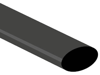 thermische krimpkous 19.0mm - zwart - 25 st. - STB190BK