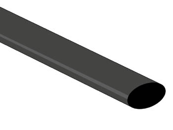 thermische krimpkous 9.5mm - zwart - 25 st. - STB95BK