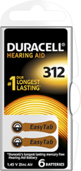 DA312 duracell zinc-air batterij 1.45V - DA312