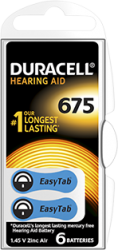 DA675 duracell zinc-air batterij 1.45V - DA675